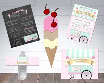 Ice Cream Party Package Deal Digital files