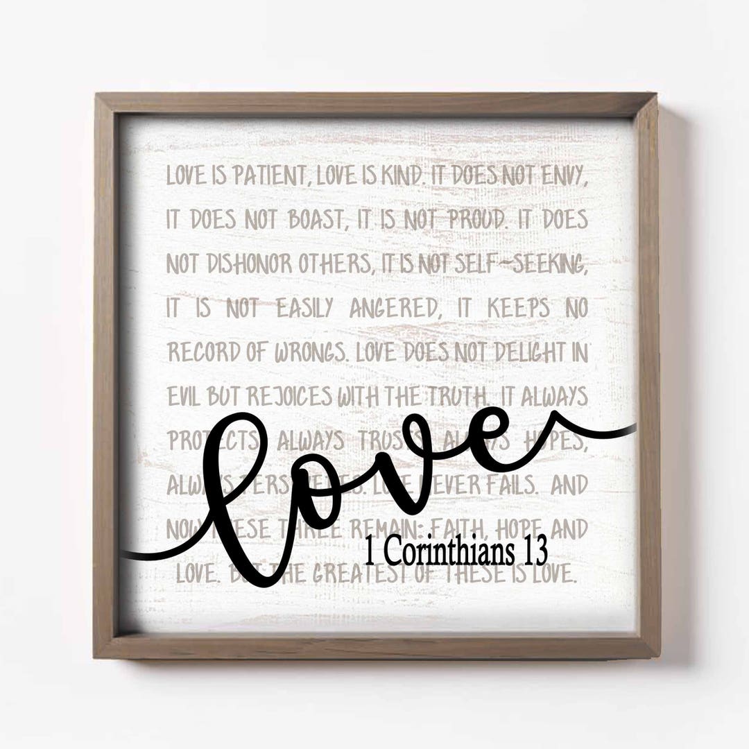 LOVE is Patient Wall Decor 12x12 Digital File Etsy