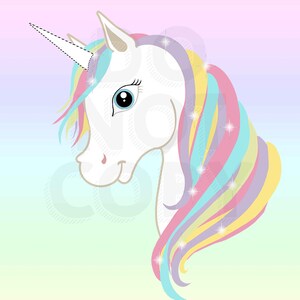Pin the Horn on the Unicorn Party Theme GAME digital file