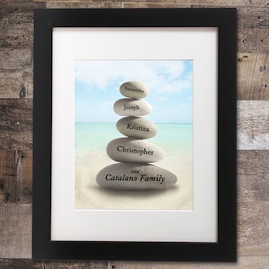 Personalized Family Name Rock Photo, Digital File - Etsy