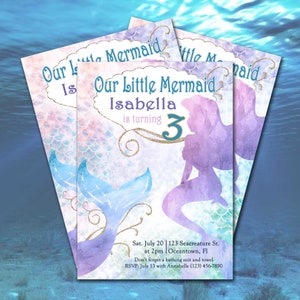 Mermaid Party Digital Invite