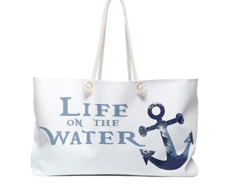 Life on the Water Weekender Beach Bag