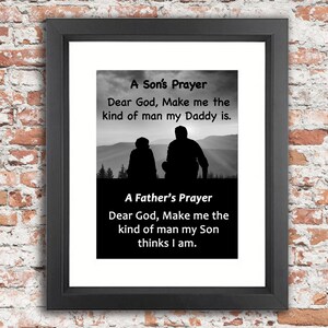 Father and Son Prayer 8x10 digital file