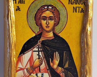 Santa Nadezhda Arte religioso Bizantino Griego y Ortodoxo Oriental Monte Athos Cristianismo Icono