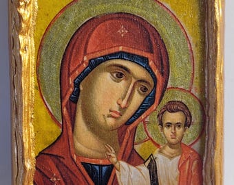 Virgen María Jesucristo Panagia Kazán Arte religioso Bizantino Griego y Ortodoxo Oriental Monte Athos Cristianismo Icono