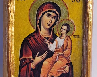 Virgen María Jesucristo Panagia Mitir Theou Madre de Dios Arte religioso Bizantino Griego y Ortodoxo Oriental Monte Athos Cristianismo Icono