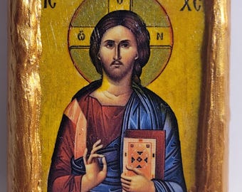 Jesucristo Pantocrator Pantocrator Arte religioso Icono del Monte Athos bizantino griego y ortodoxo oriental