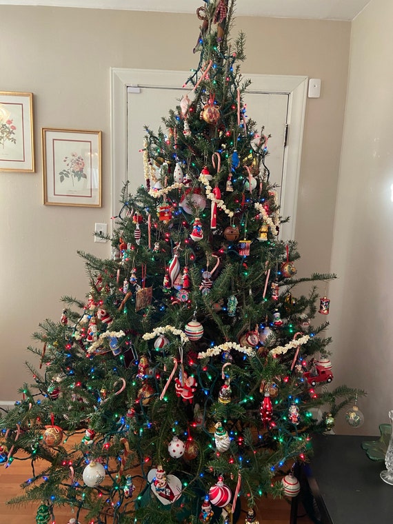 Faux Popcorn & Cranberries Garland for Christmas Trees - Candy Garland of  Popcorn & Cranberry Beads, The Holiday Tree Garland is Artificial to Use