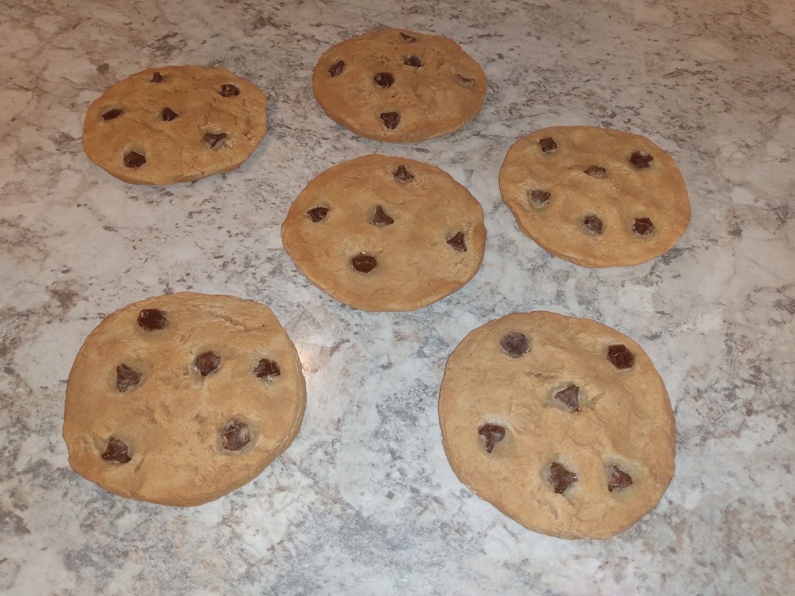 Fake Chocolate Chip Cookies 624 Cookies fake food Etsy