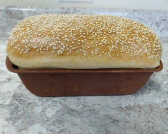 Fake Baked Sesame Seed Bread Loaf/Fake Bread/Primitive Fake Bread/Realstic Fake Loaf Of Bread/Fake Foods/Fake Food Props/Fake Baked Goods