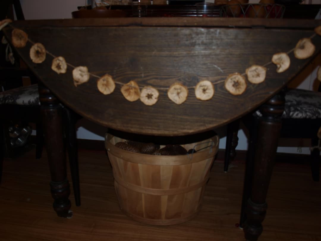 Dried Apple Slice Garland 6' Primitive Farmhouse or Etsy