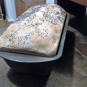 Fake Poppy Seed Bread Loaf/Primitive Fake Bread/Fake Loaf Of Bread/Fake Foods/Fake Food Props/Fake Baked Goods