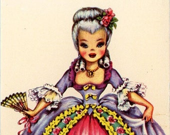 Doll of America Vintage Postcard - Dolls of Many Lands Series (unused)