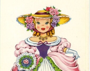 Doll of England Vintage Postcard - Dolls of Many Lands Series (unused)