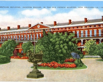 Jackson Square Pontalba Building New Orleans Louisiana Vintage Postcard (unused)