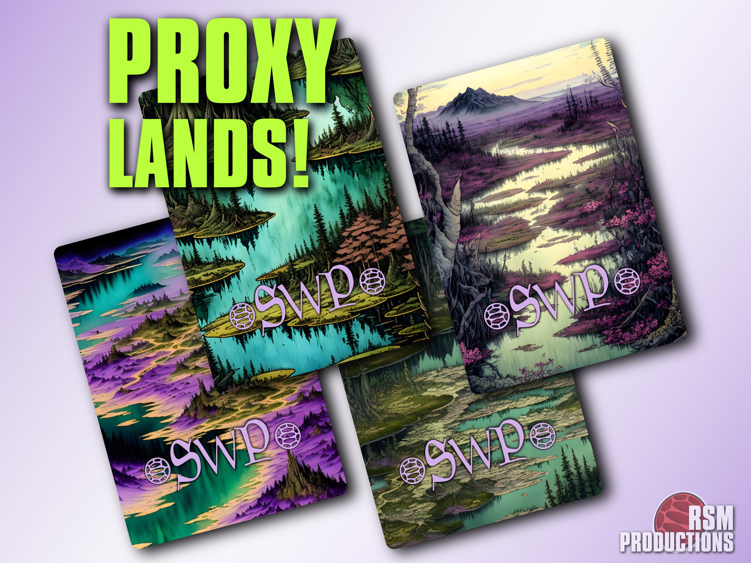 Mtg Altered Art Swamp - Etsy