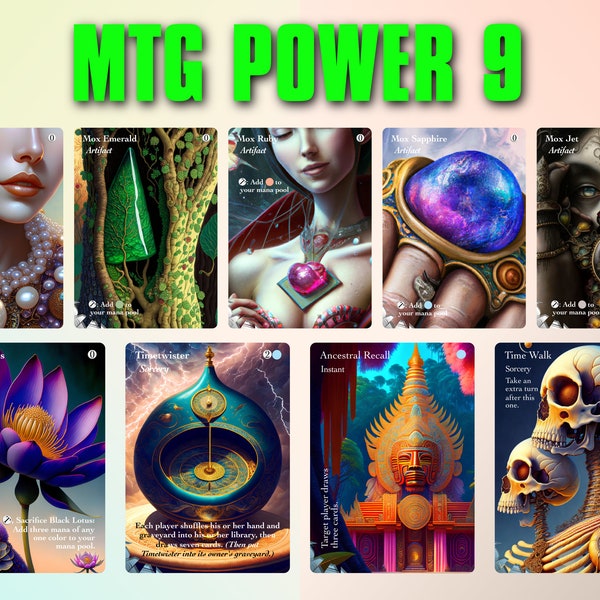 Mtg Power 9 Proxy Shop Online Etsy