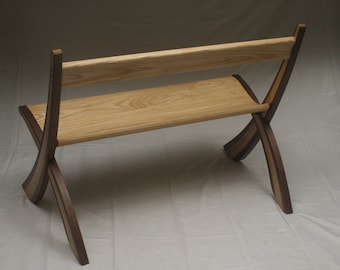 Walnut and Ash Bench