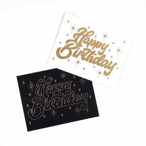 Gelukkige verjaardag enkele lijn SVG-bestand, gevulde draw bestand voor foil quill, instant digitale download