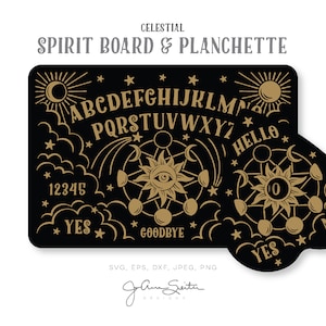 Celestial Spirit Board and Planchette SVG Files