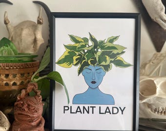 Plant Lady 12x18 Kunstdruck