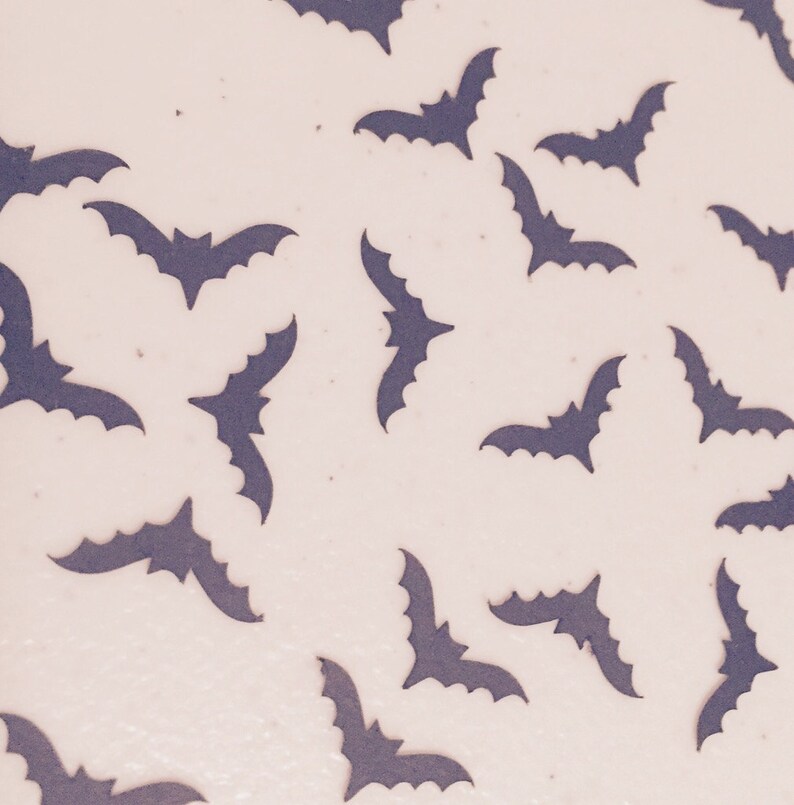 Halloween or Batman Inspired Paper Bat Confetti