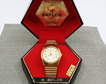 baylor automatic swiss made watch