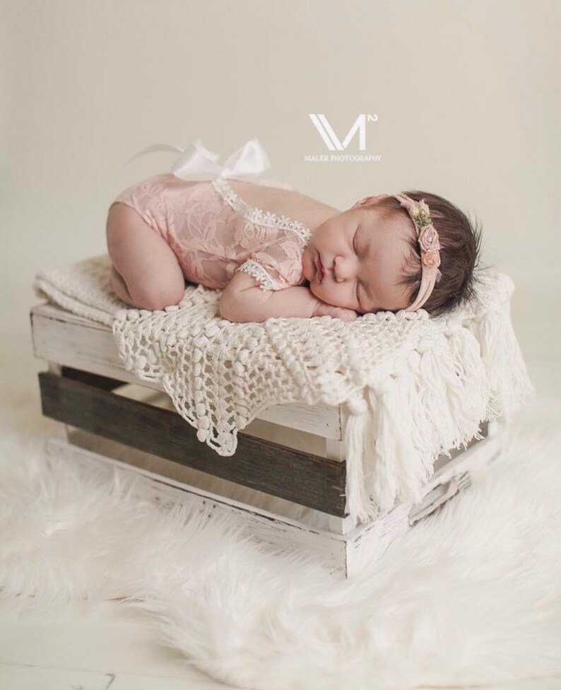 newborn lace romper