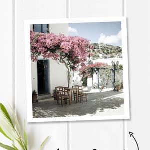 Greece printable, wall art photography download, Greece digital download, square instant download, travel print, Mediterranean print, Paros