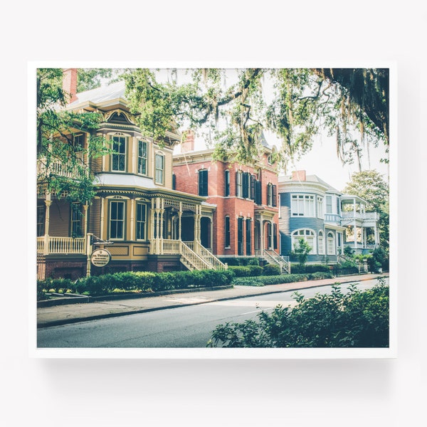 Savannah Georgia, fine art photography, Savannah photography wall art, rustic print, southern decor, architecture, historic Savannah GA