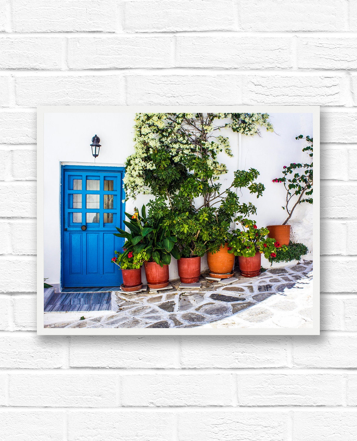 Door photography bathroom wall art Greece print travel | Etsy