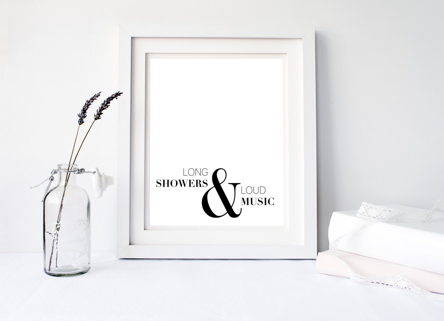 Bathroom Art Black White Wall Art Bathroom Sign Bathroom Etsy