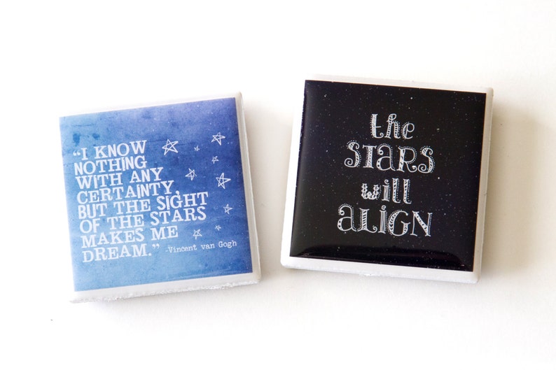 Star magnets inspirational quote magnets fridge magnets | Etsy