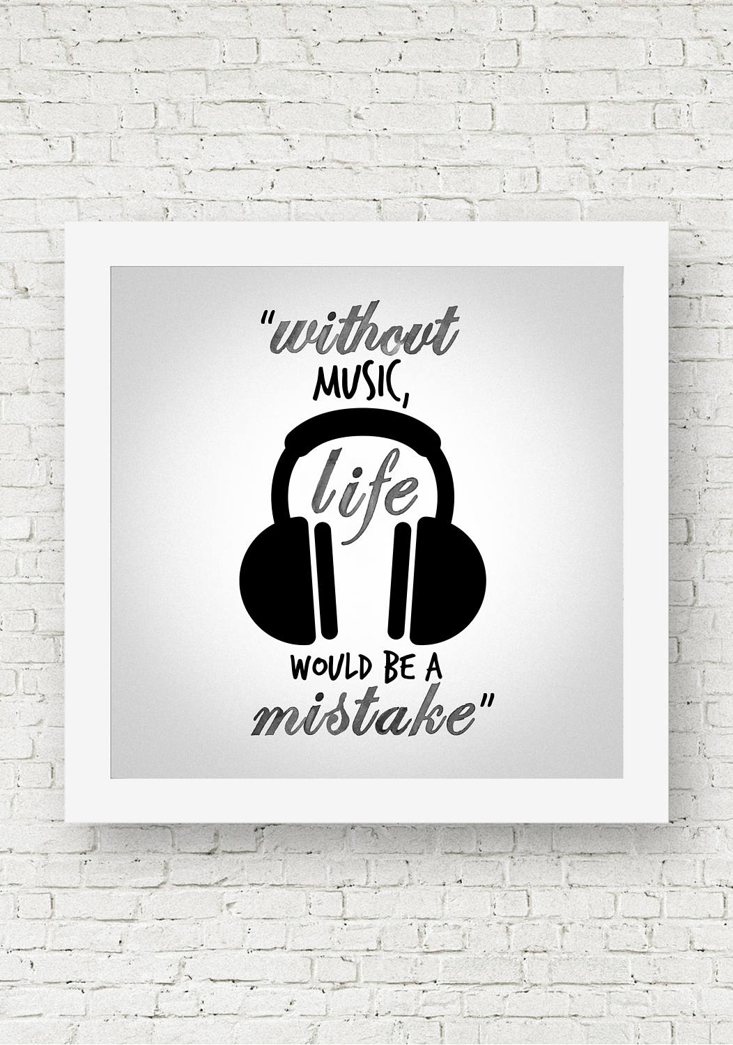 Music Wall Art Quote Print Gifts for Musicians Square Etsy