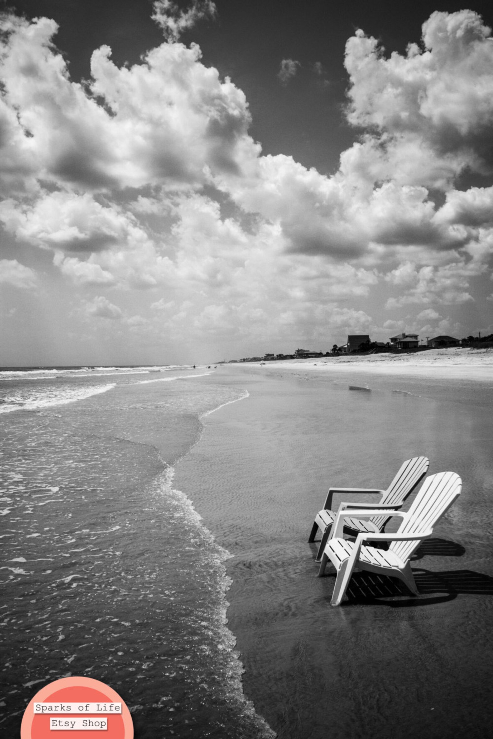 Black and White Wall Art Beach Black White Photography Black - Etsy