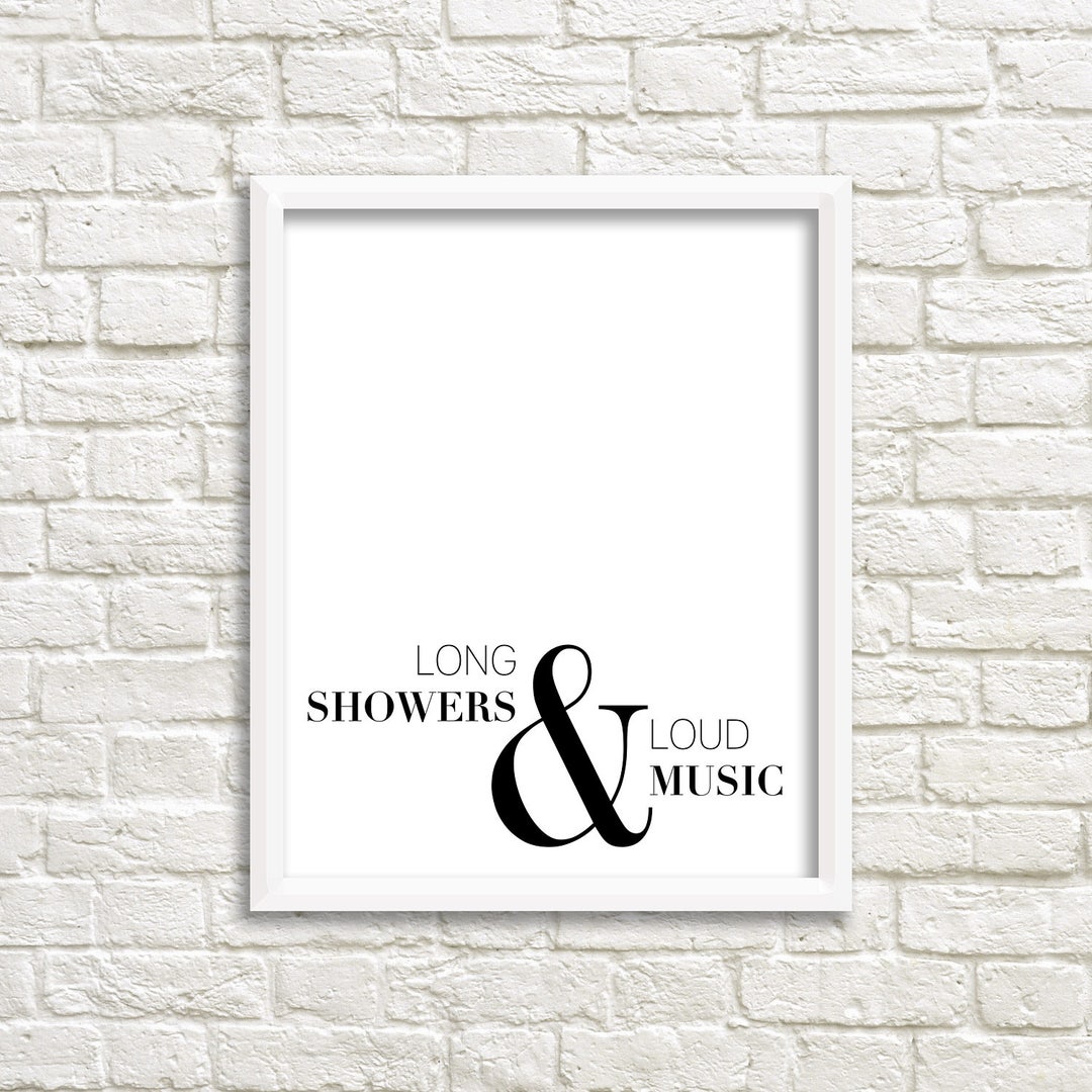 Bathroom Wall Art, Black White Printable, Minimalist Bathroom Print ...