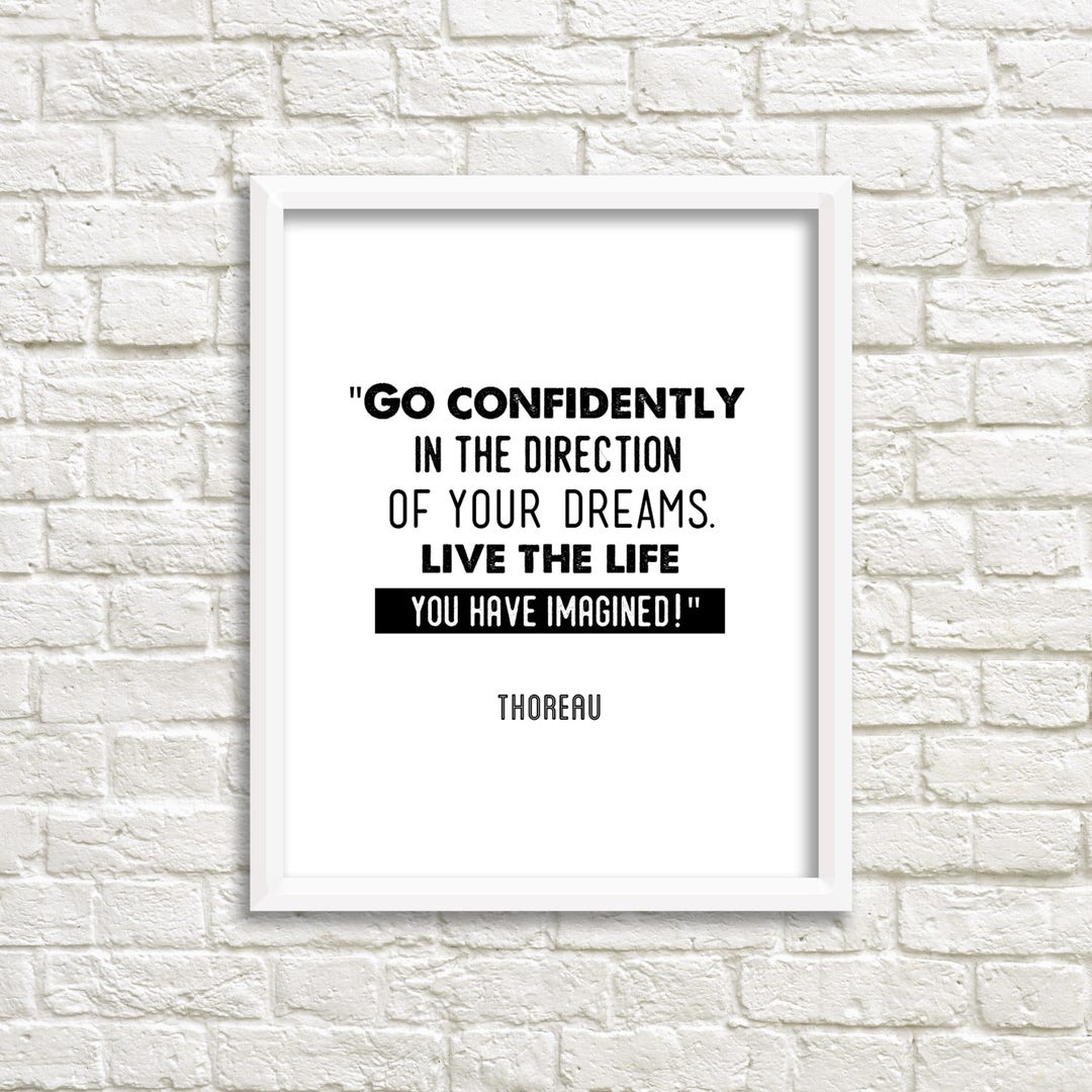 Printable Quotes, Instant Digital Download, Black and White Art, Henry ...