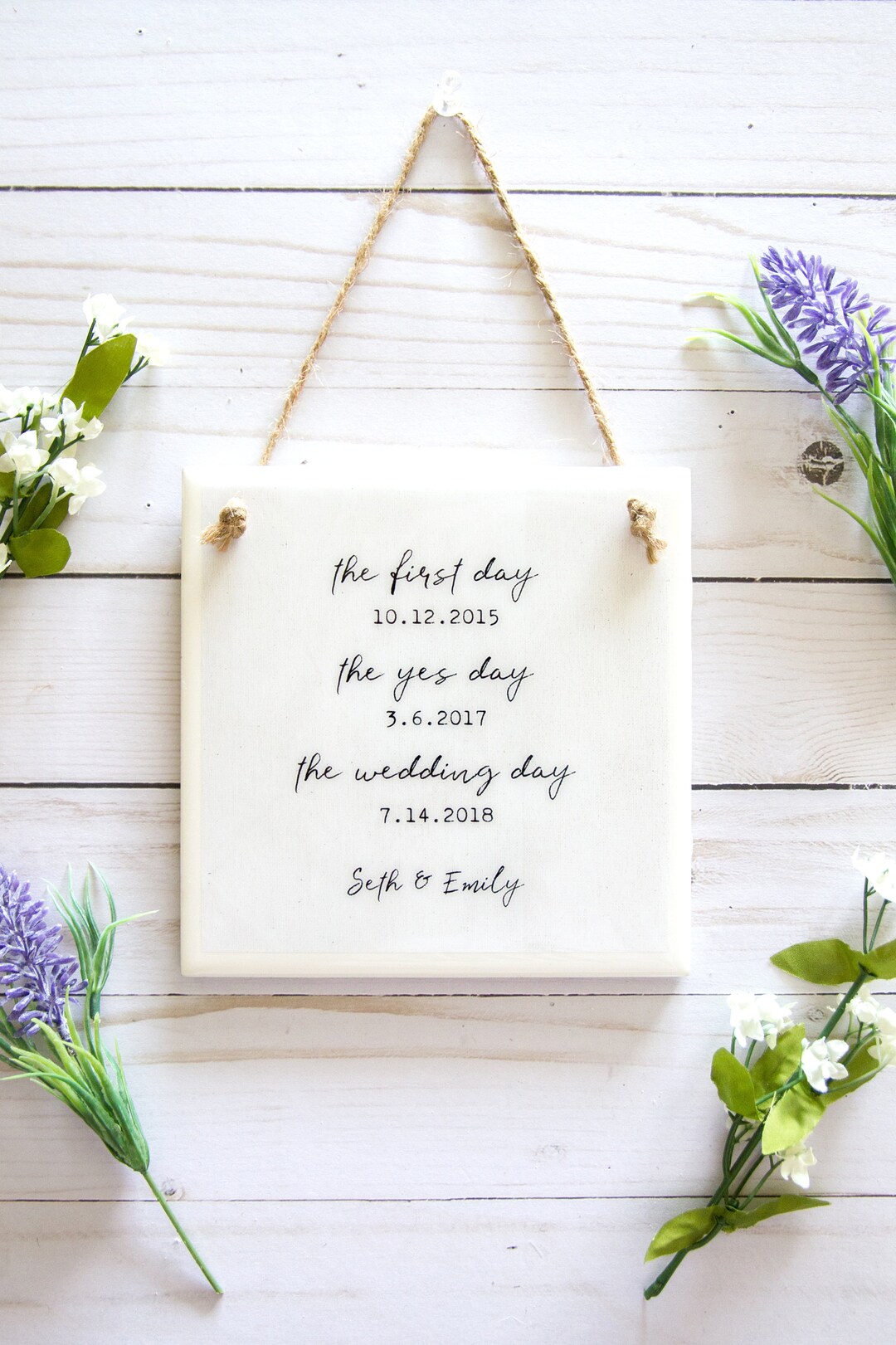 Personalized Wedding Gift for Newlyweds Gift, Custom Anniversary Gift ...