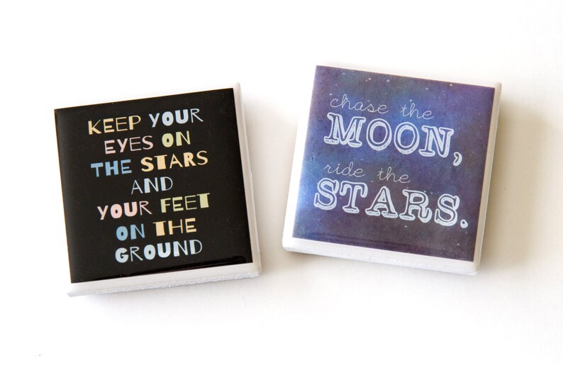 Star magnets inspirational quote magnets fridge magnets | Etsy