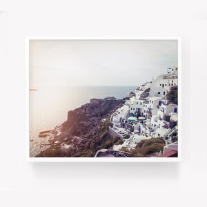 Santorini Greece wall art prints, travel photography, printable photograph Greece print, Greece photography digital download landscape photo image 1
