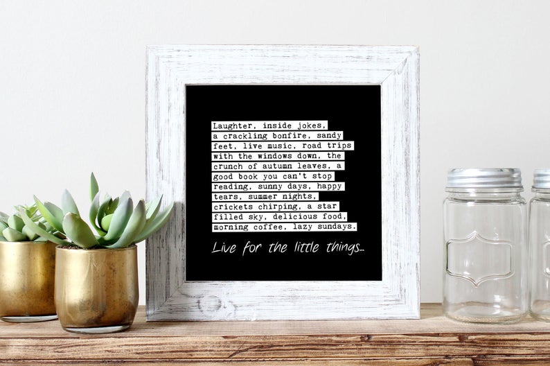 Black white wall art motivational quote black and white quote | Etsy