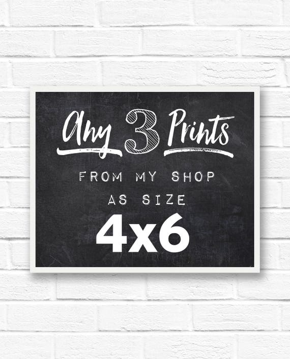 4x6 prints set of 3 prints set of prints 4x6 print set of Etsy