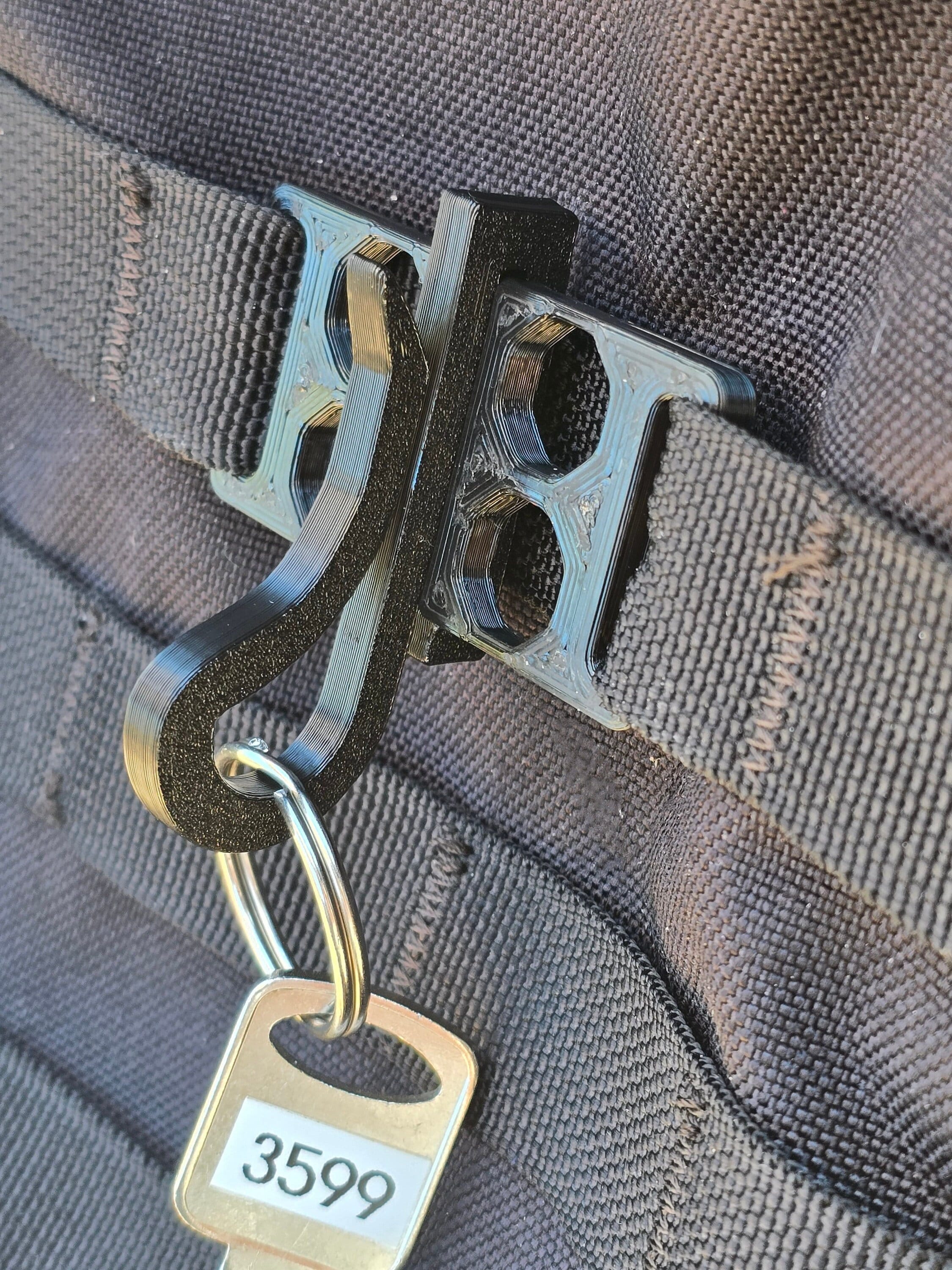Agarrow Taktischer Schlüsselanhänger, Gürtelclip, Olle-Gurtband
