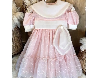 robe de soirée rose Miniatures Martha's vintage taille 6