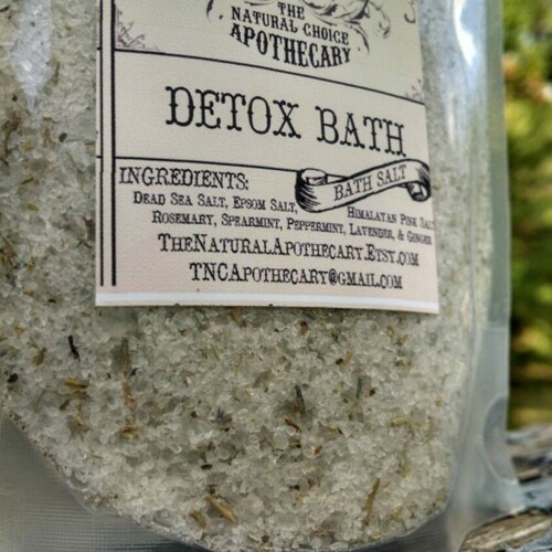Detox Bath Salts Vegan Bath Soak Mineral Bath Detox Organic Etsy