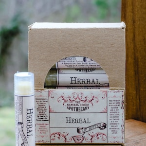 12 pack - Herbal Lip Balm, Organic Healing Lip Butter, Handmade Lip Balm, Homemade Lip Balm, Bulk Wholesale by The Natural Choice Apothecary