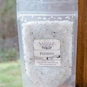 Patchouli Bath Soak pouch - Handmade by The Natural Choice Apothecary - Vegan, Organic, Cruelty Free