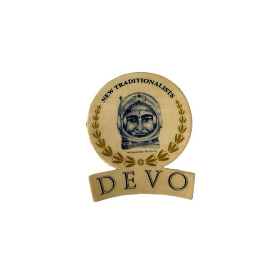1981 DEVO Vintage Pinback Button New Traditionali… - image 3