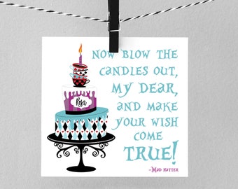 Alice In Wonderland Birthday Card [CUSTOM Digital Download]