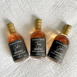 Minimalist Best Man Groomsman Bridesman Bourbon Whiskey Label, Printable Instant Download, Modern Whiskey Label, Minimalist Bottle Label